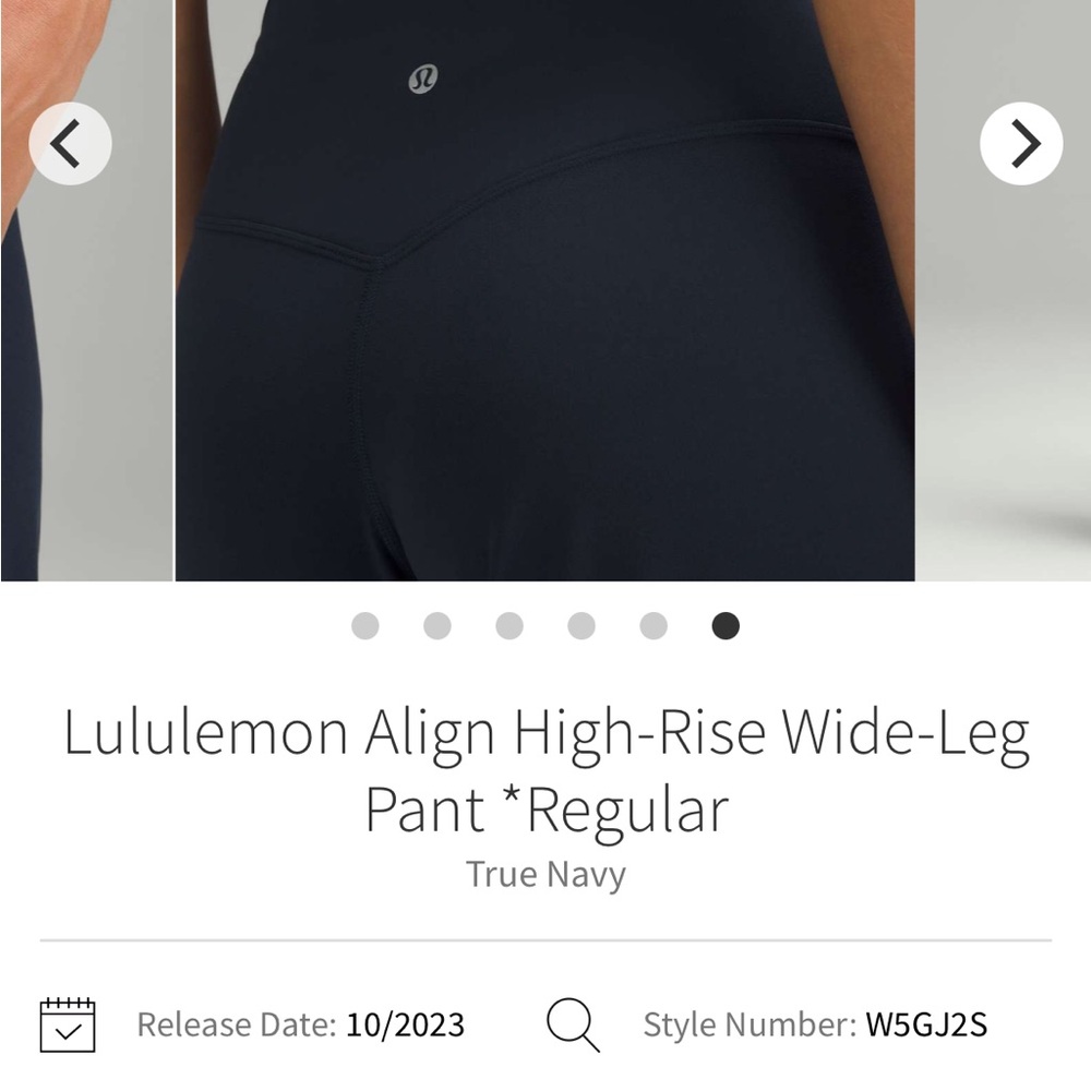 lululemon athletica Navy Wide-Leg Pants - Picture 6 of 12